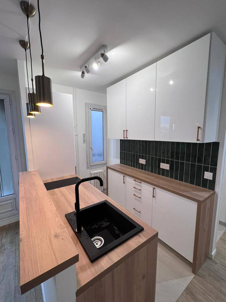 Appartements Paris 15 - Installation cuisine complète